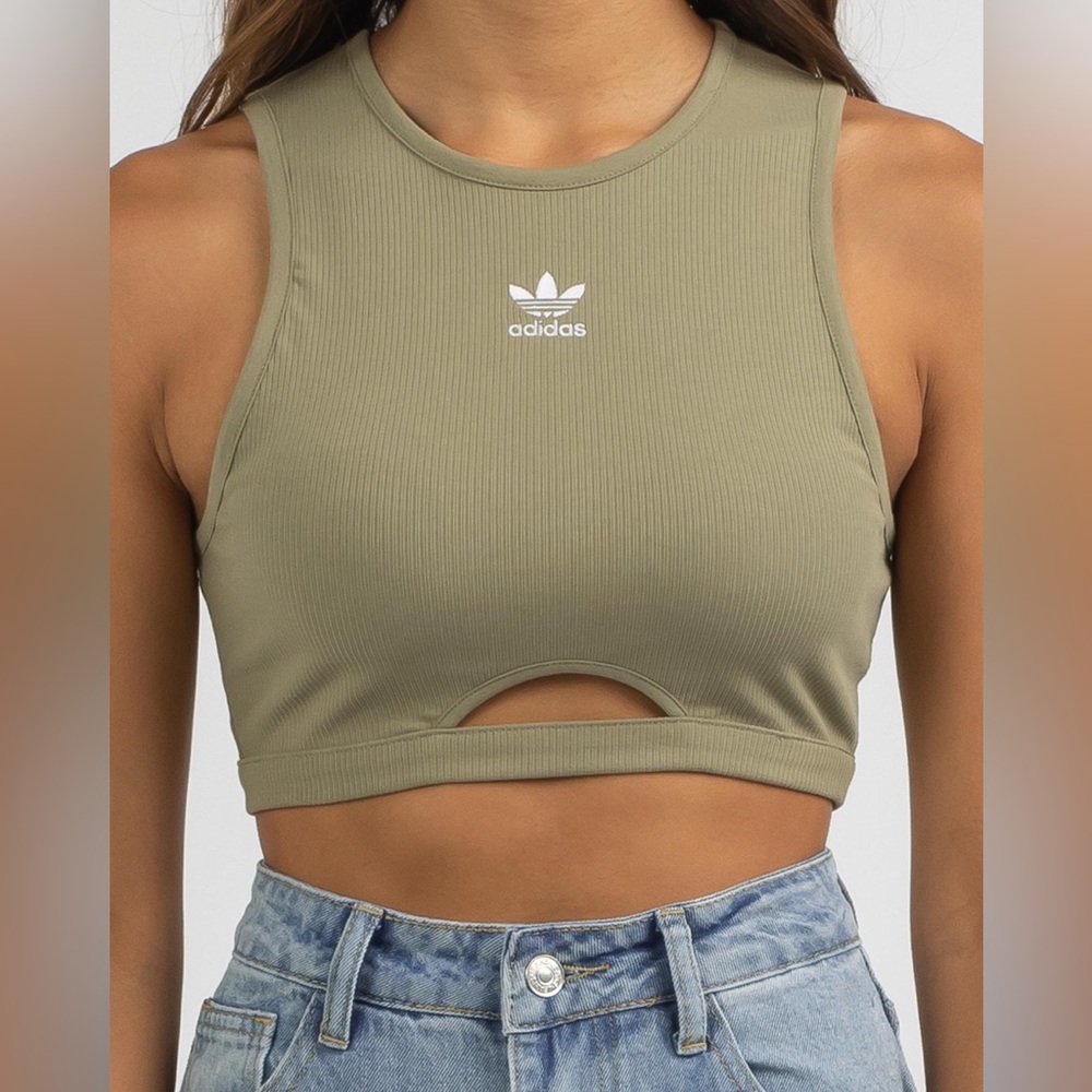 ADIDAS Essential Ribbed Tank Top - Picture 7 of 9